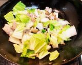 豚バラ肉と白菜の餡掛けチャーハン作り方3写真