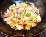 豚バラ肉と白菜の餡掛けチャーハン作り方4写真