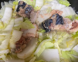 サバ缶と白菜の卵とじ作り方3写真