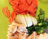 白菜消費。野菜の水分で作る八宝菜作り方1写真