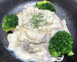 ヘルシー☆あっさり豆腐クリームパスタ作り方12写真