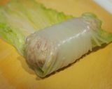 白だしで簡単＊鶏と豆腐のロール白菜作り方6写真