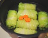 白だしで簡単＊鶏と豆腐のロール白菜作り方8写真