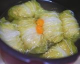 白だしで簡単＊鶏と豆腐のロール白菜作り方9写真