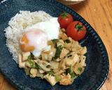 シャキシャキ蓮根と鶏胸肉の甘辛丼作り方5写真