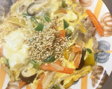 全てレンジ卵とじ丼味豚平焼き風作り方17写真