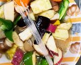 肉なしピリ辛味噌あんかけ味春雨炒め煮作り方14写真