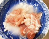 全てレンジ棒棒鶏味豚こま大根青椒肉絲風作り方1写真