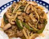 ルースー飯【青椒肉絲の餡かけご飯】作り方9写真