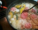 へそ大根と肉団子の味噌煮込み雲呑作り方5写真