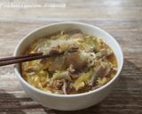 豚肉とねぎのかきたまあんかけうどん作り方5写真