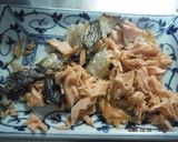 超簡単で美味しい！鮭レタスチャーハン作り方1写真
