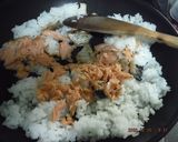 超簡単で美味しい！鮭レタスチャーハン作り方3写真