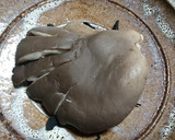 大きいヒラタケと乾燥ワカメの焼きキノコ作り方3写真