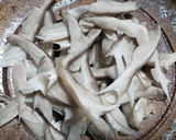 大きいヒラタケと乾燥ワカメの焼きキノコ作り方4写真