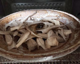 大きいヒラタケと乾燥ワカメの焼きキノコ作り方6写真