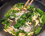 ごはんのお供・かぶの葉っぱ炒め作り方4写真
