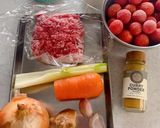 冷凍ミニトマトでキーマカレー作り方1写真