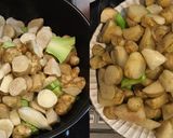 海老と菊芋とブロッコリーの豆板醤炒め作り方3写真