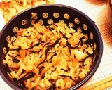 ひじきと鳥ももの炊き込みご飯作り方4写真
