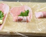 豚肉（鶏肉）のチーズと梅肉のロールカツ作り方4写真