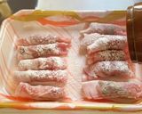 豚肉（鶏肉）のチーズと梅肉のロールカツ作り方6写真