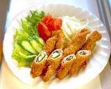豚肉（鶏肉）のチーズと梅肉のロールカツ作り方11写真