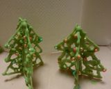 チョコペン♪クリスマスケーキに立体ツリー作り方8写真