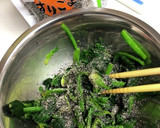 ほうれん草のすり黒胡麻和え作り方7写真