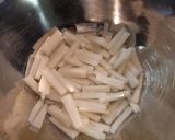 大根の胡麻油醤油炒め！作り方1写真