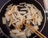 大根の胡麻油醤油炒め！作り方4写真