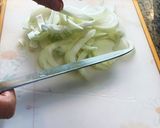 簡単♡春菊と玉ねぎじゃこのかき揚げ作り方1写真