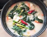 ちぢみほうれん草のれんこんポタージュ鍋作り方11写真