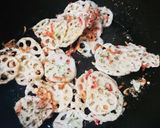お弁当★レンコン桜エビのヘルシーかき揚げ作り方2写真