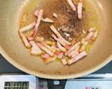 厚切りベーコンとほうれん草のバター炒め作り方1写真