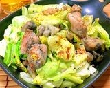 鶏の炭火焼きで♪ザクキャベ柚子胡椒炒め♪作り方7写真