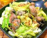 鶏の炭火焼きで♪ザクキャベ柚子胡椒炒め♪作り方7写真