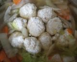 野菜とメカジキ団子汁★作り方8写真