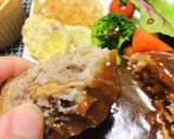 デミハンバーグでお祝いご飯作り方8写真