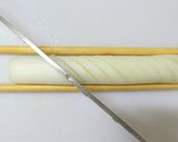 切り込みで食べやすい白ねぎの豚ばら肉巻き作り方2写真
