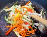 ノビル（ニラ）と豚肉の炒め作り方3写真