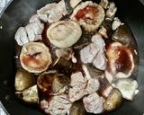 へそ大根と豚ヒレ肉の簡単赤ワイン煮♪作り方4写真