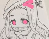 簡単!鬼滅の刃★禰豆子/ねずこ★キャラ弁作り方7写真