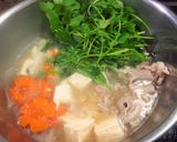 あったかセリと豚肉の塩ちゃんこ鍋作り方4写真