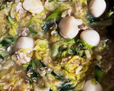 白菜の水分で作る帆立のあんかけ焼きそば作り方7写真
