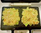 ホットサンドメーカーでおからお好み焼き作り方4写真