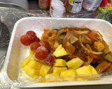 五目野菜の甘酢餡を酢豚にしました作り方2写真