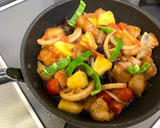五目野菜の甘酢餡を酢豚にしました作り方4写真