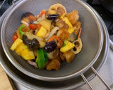 五目野菜の甘酢餡を酢豚にしました作り方5写真