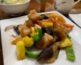 五目野菜の甘酢餡を酢豚にしました作り方6写真